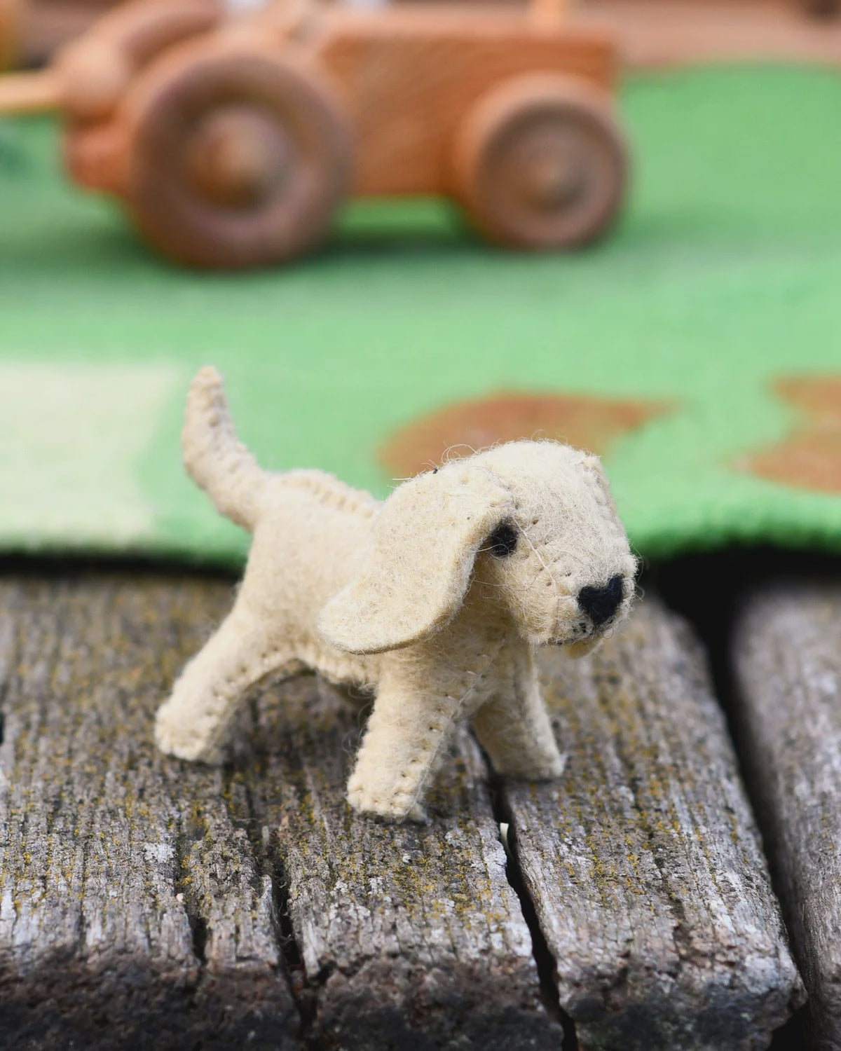 Felt Dog Farm Animal Toy