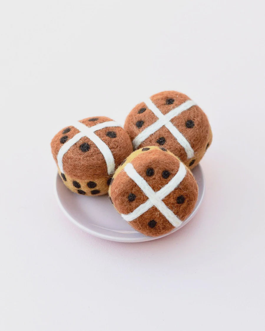 Felt Hot Cross Buns (Set of 3)