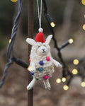 Felt Sheep Lamb Christmas Ornament