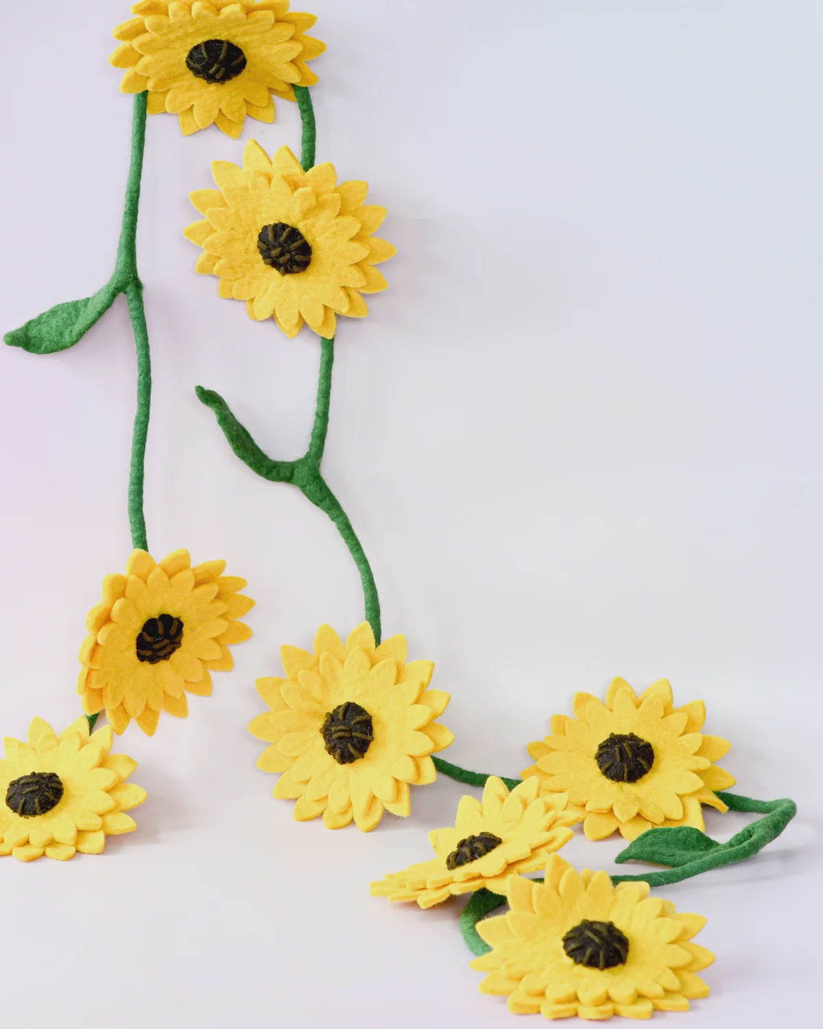 Felt Yellow Sunflower Garland 2.4m
