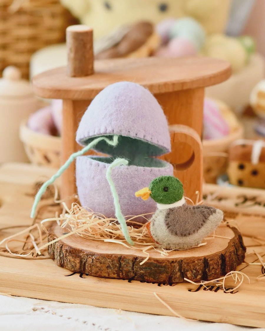 Felt Surprise Egg with Duck Inside