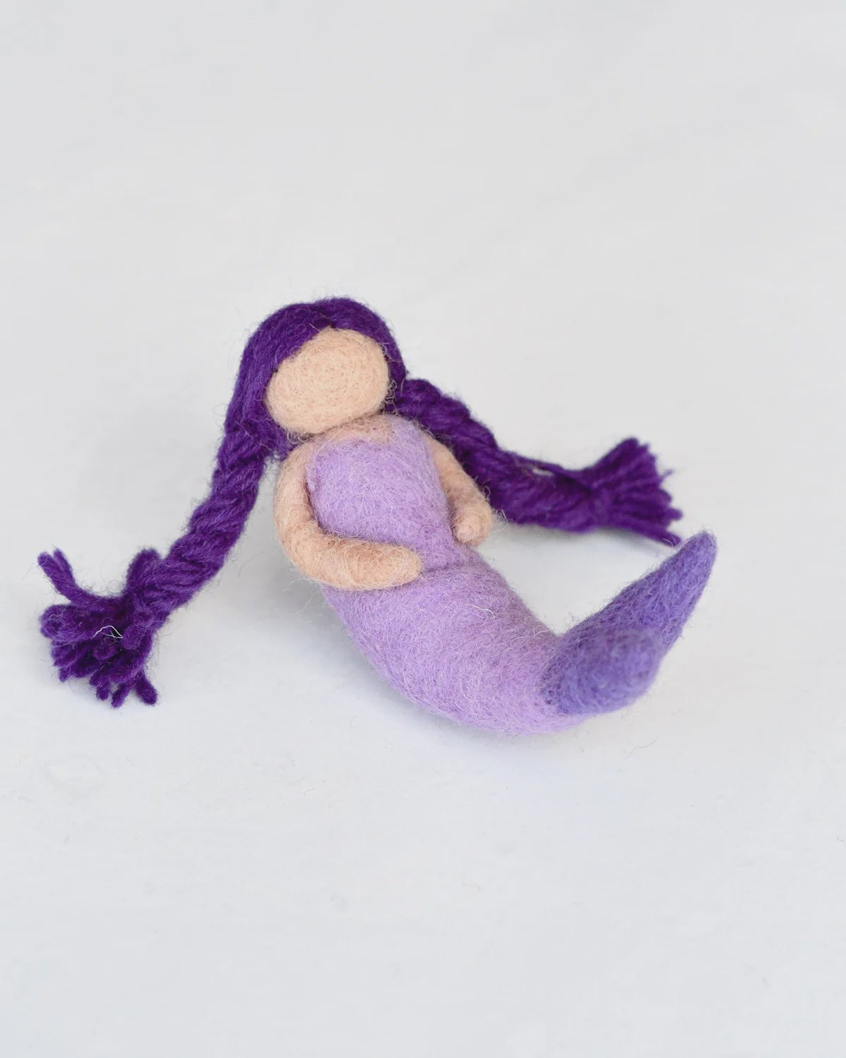 Felt Waldorf Mermaid - Purple Hair - The Toy Station