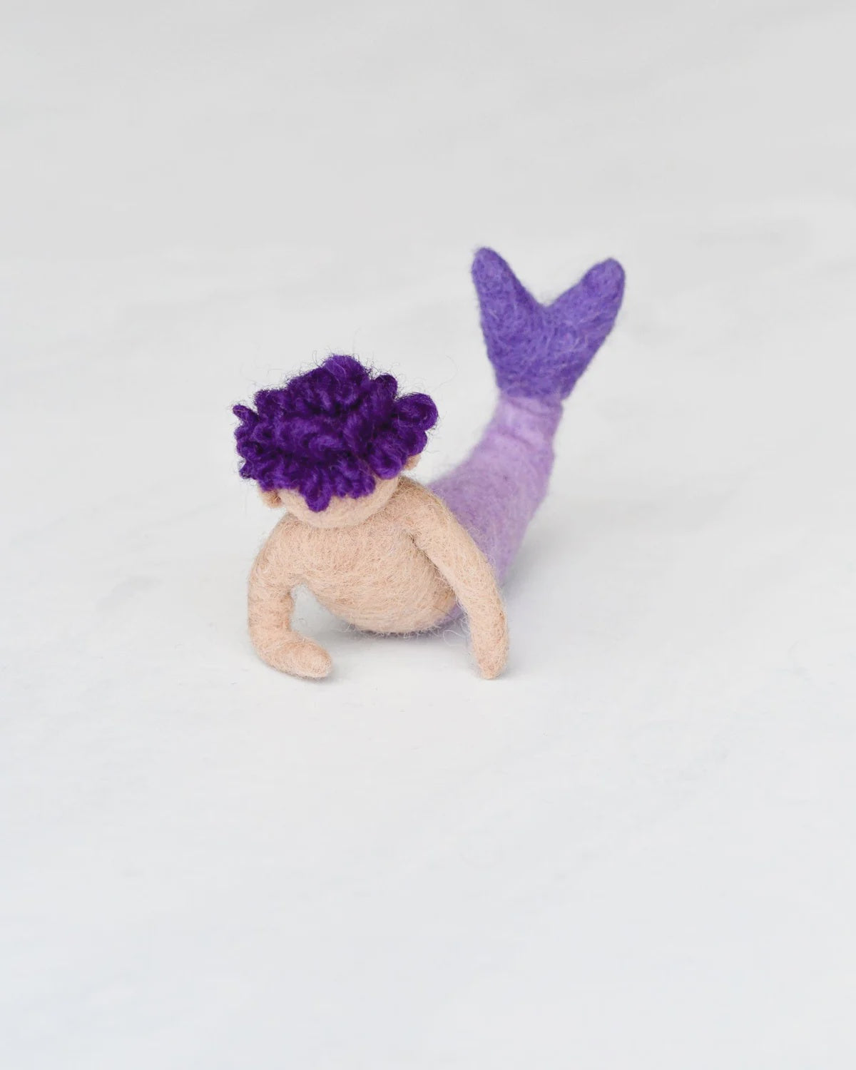 Felt Waldorf Merman - Purple Hair - The Toy Station