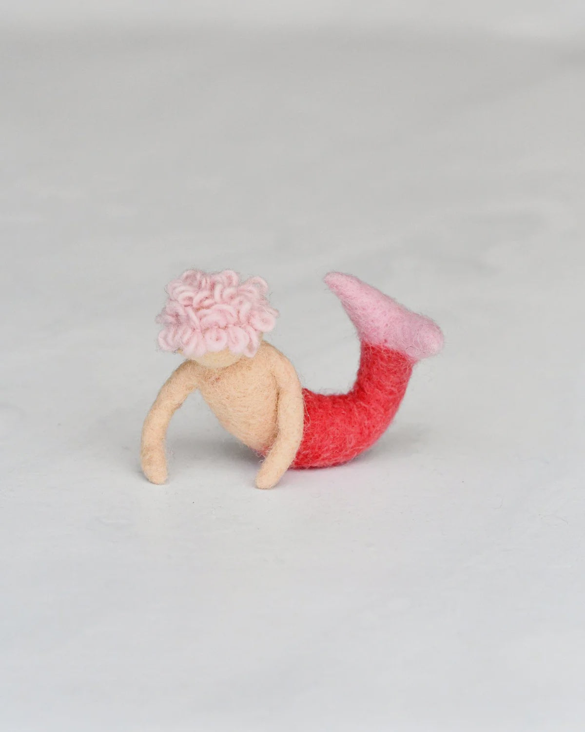 Felt Waldorf Merman - Pink Hair