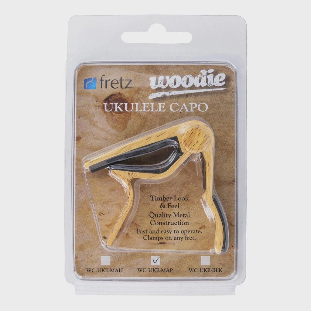 Woodie Ukulele Capo-Maple - The Toy Station