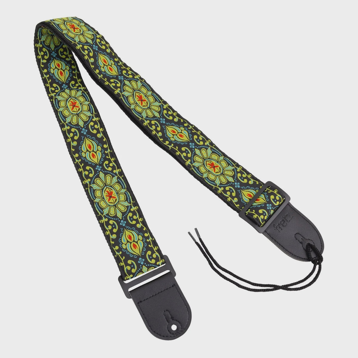 Fretz Woven Guitar Strap - Spring (Yellow/Blue)