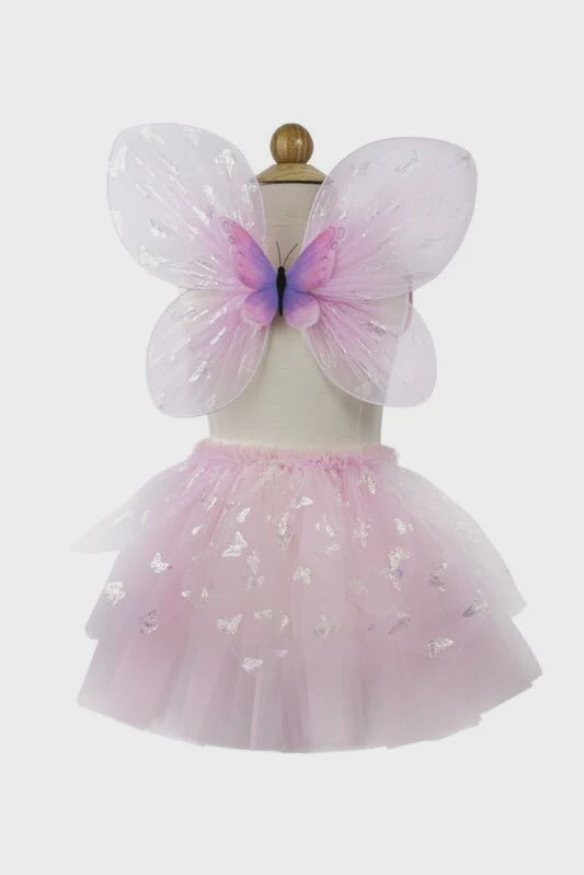 Pink Flutter Butterfly Skirt & Wings Size 4-6 - The Toy Station