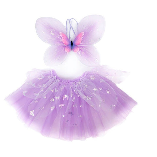 Lilac Flutter Butterfly Skirt & Wings Costume