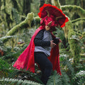 Great Pretenders - Red Triceratops Hooded Cape - Size 4-5