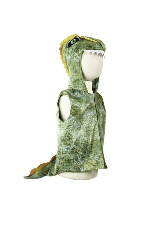 Great Pretenders - All Day Green Dino Vest Size 3-4