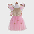 Gold Sequins Butterfly Dress & Wings Size 5-7 - The Toy Station