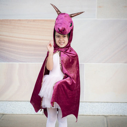Burgundy & Copper Starry Night Dragon - The Toy Station