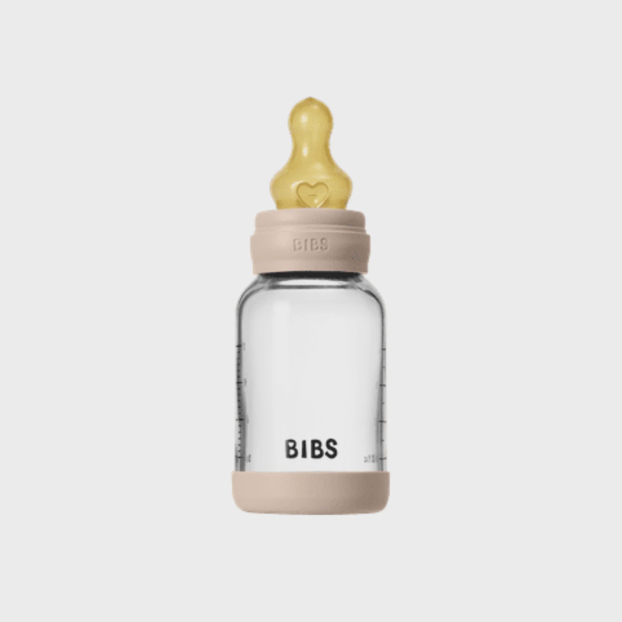 BIBS Glass Baby Bottle, 120ml Latex