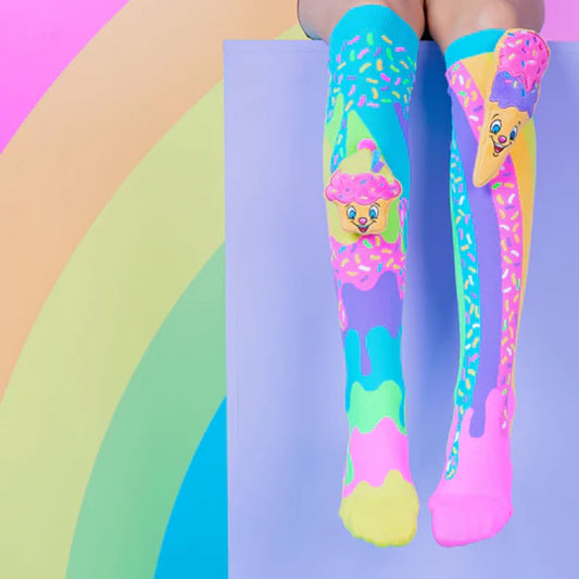 Ice-Cream & Cupcake Socks Toddler Size 3-5