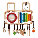 Wooden Melody Bench & Wall Toy