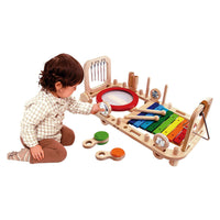 Wooden Melody Bench & Wall Toy