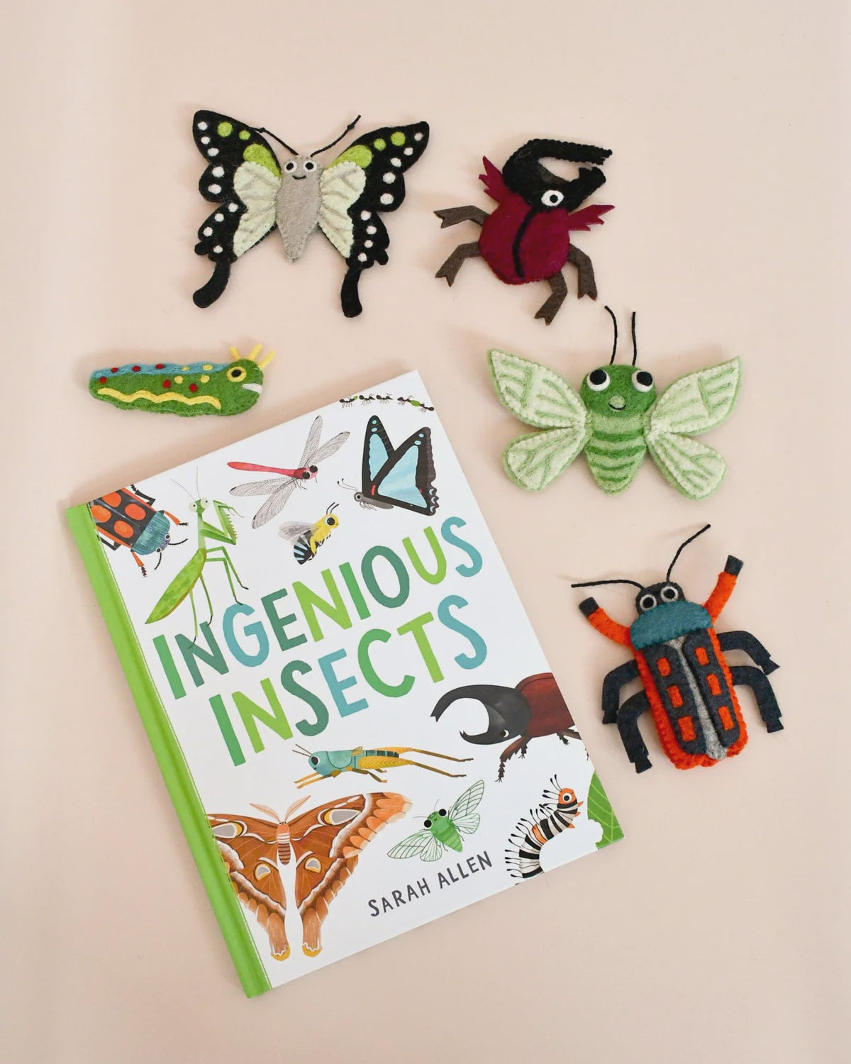 Ingenious Insects - Finger Puppet and Book Set by Sarah Allen - The Toy Station