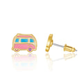 Girl Nation Enamel Stud - Happy Camper