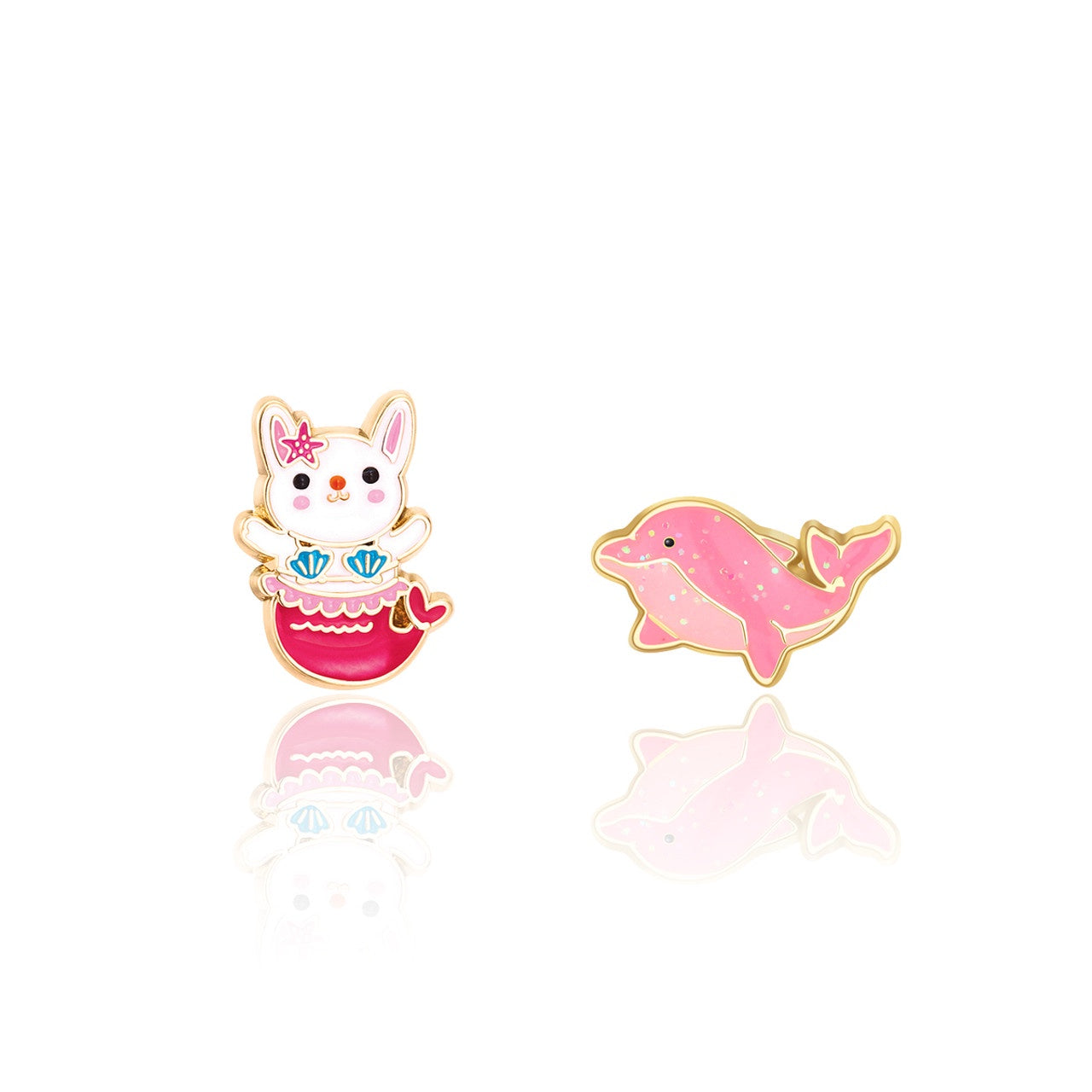 Girl Nation Enamel Studs - Make A Splash Perfect Pairs