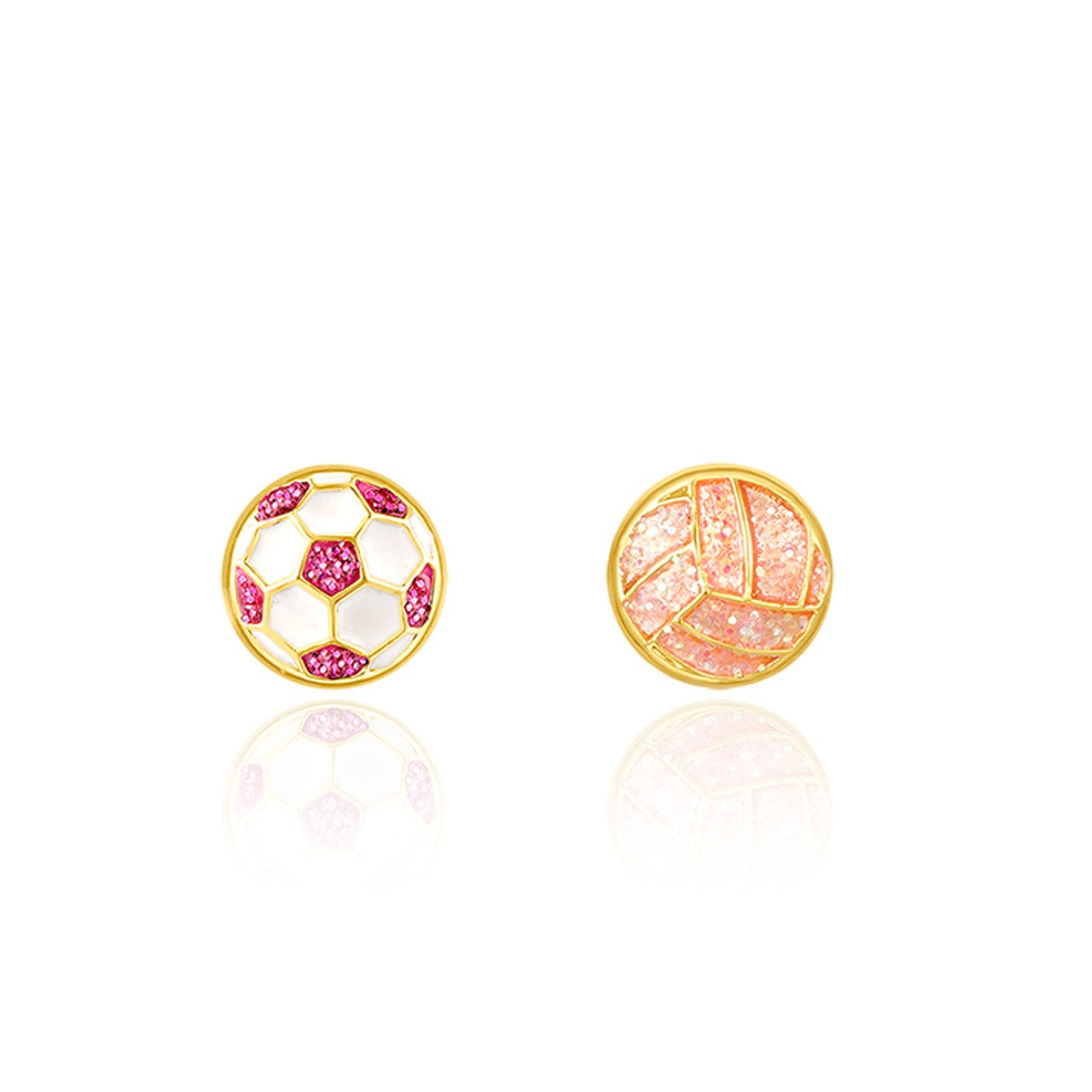 Girl Nation Enamel Studs - Sporty Vibes Perfect Pair