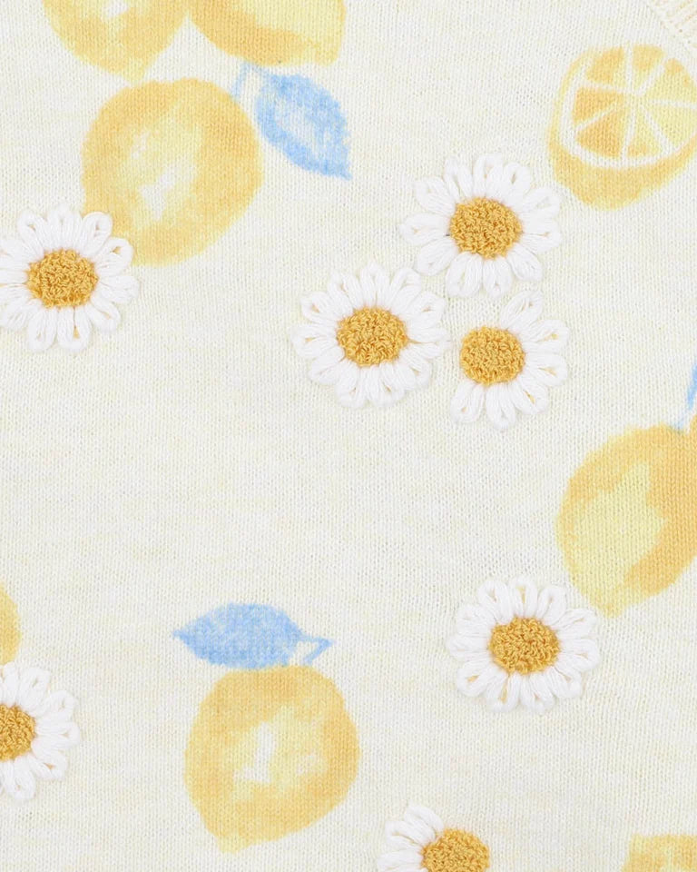 PICCOLINA ORGANIC LEMON BODYSUIT