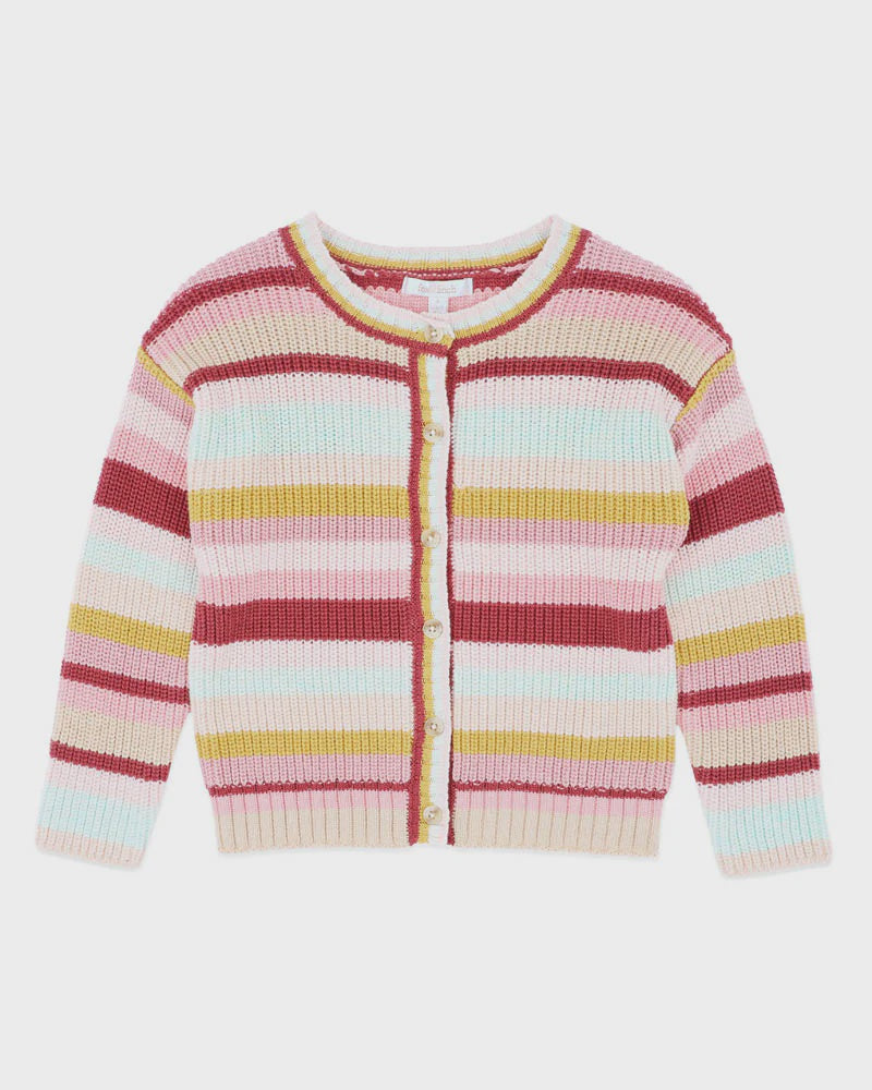 Fox & Finch ORCHARD BLOOM STRIPE CARDIGAN