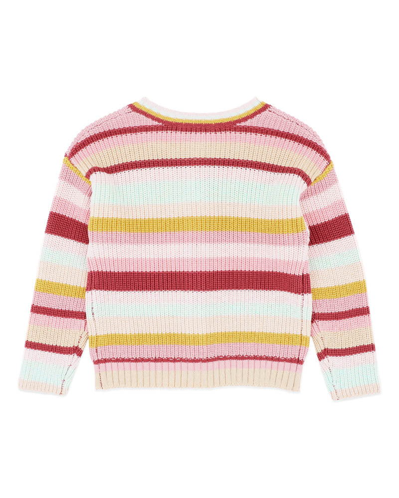 Fox & Finch ORCHARD BLOOM STRIPE CARDIGAN