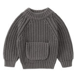 Susukoshi Knit Pullover in Lava Rock