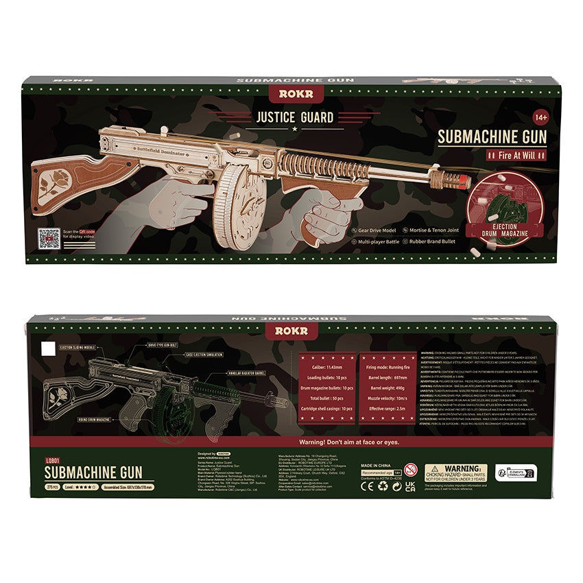 ROKR DIY Submachine Gun - The Toy Station