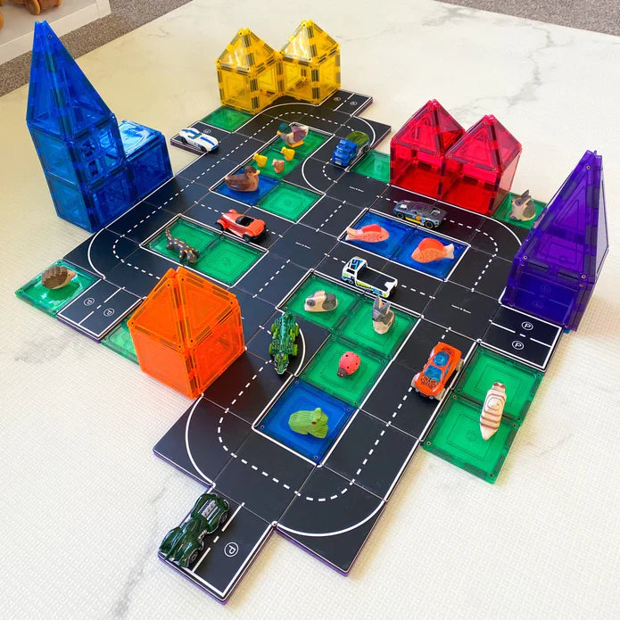 Magnetic Tile Toppers-Road Pack - The Toy Station