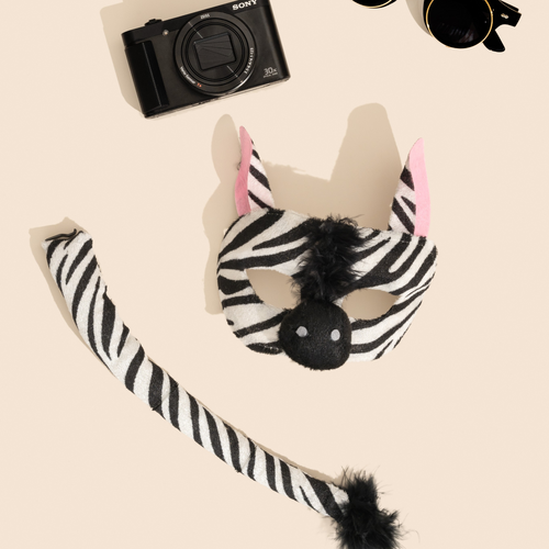 ZEBRA - Animal Mask & Tail - The Toy Station