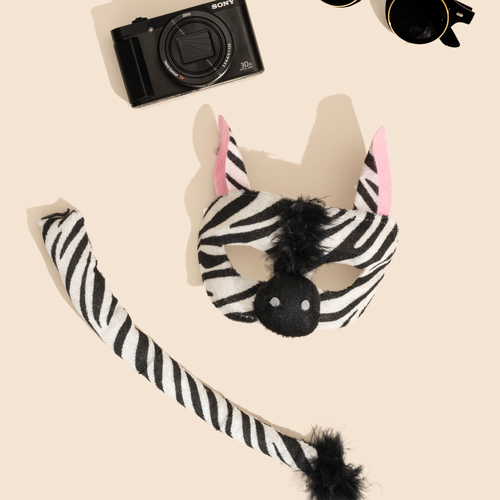 ZEBRA - Animal Mask & Tail