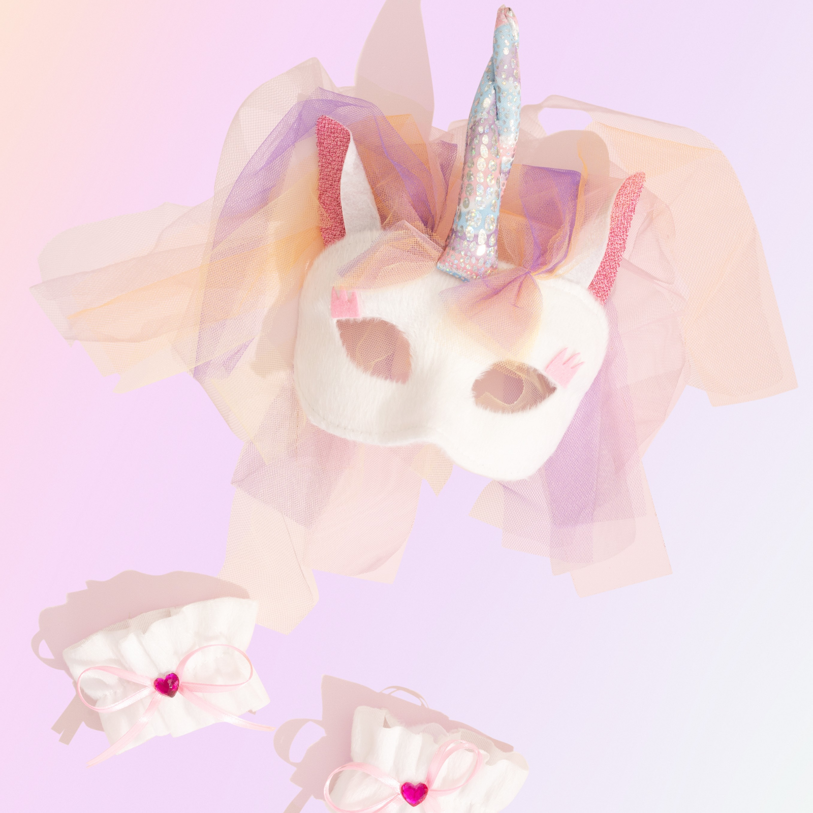 UNICORN - Animal Mask & Wrist Cuffs - The Toy Station