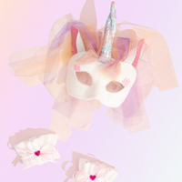 UNICORN - Animal Mask & Wrist Cuffs