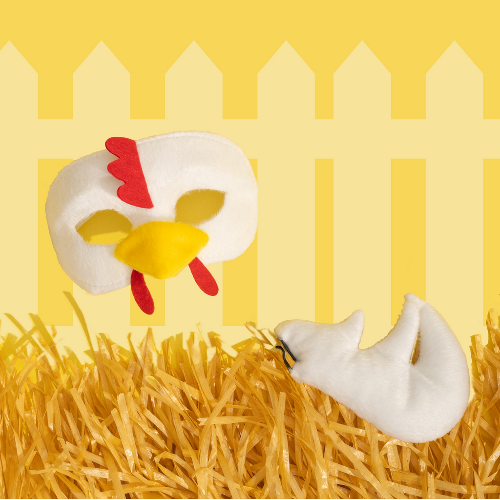 CHICKEN - Animal Mask & Tail - The Toy Station
