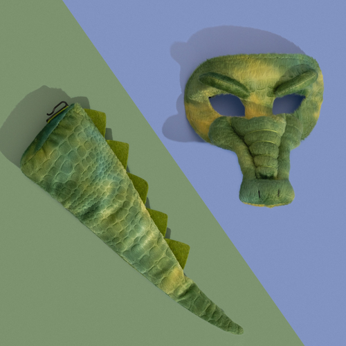 CROCODILE - Animal Mask & Tail - The Toy Station
