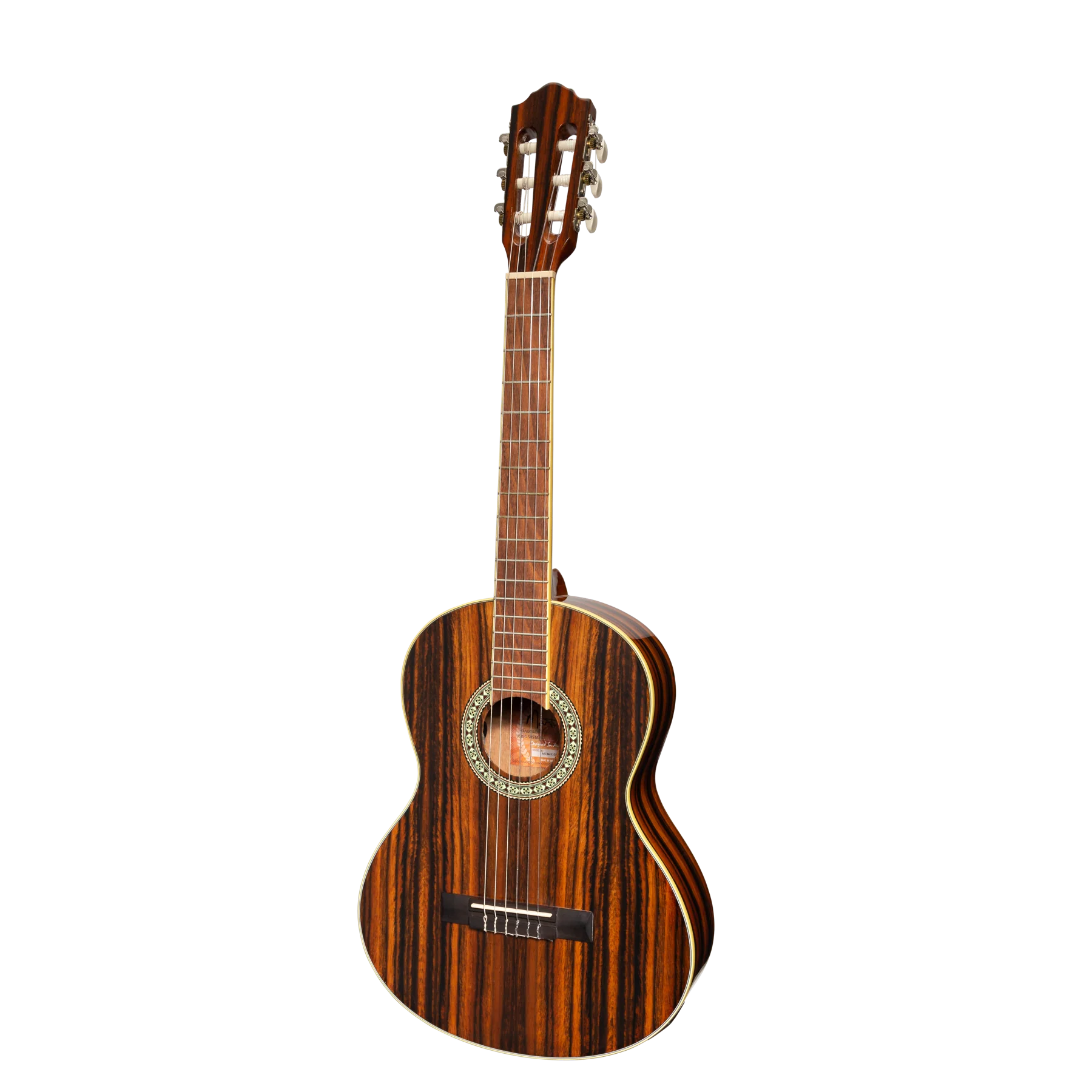 Martinez '51 Series' 3/4 Size Electric Classical Guitar with Tuner Amara (Gloss)