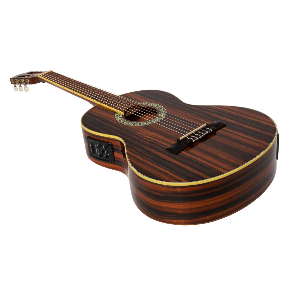 Martinez '51 Series' 3/4 Size Electric Classical Guitar with Tuner Amara (Gloss)