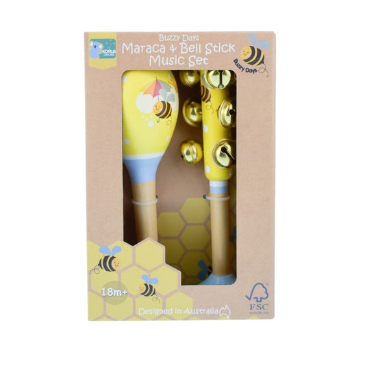 Buzzy Days Maraca & Bell Set
