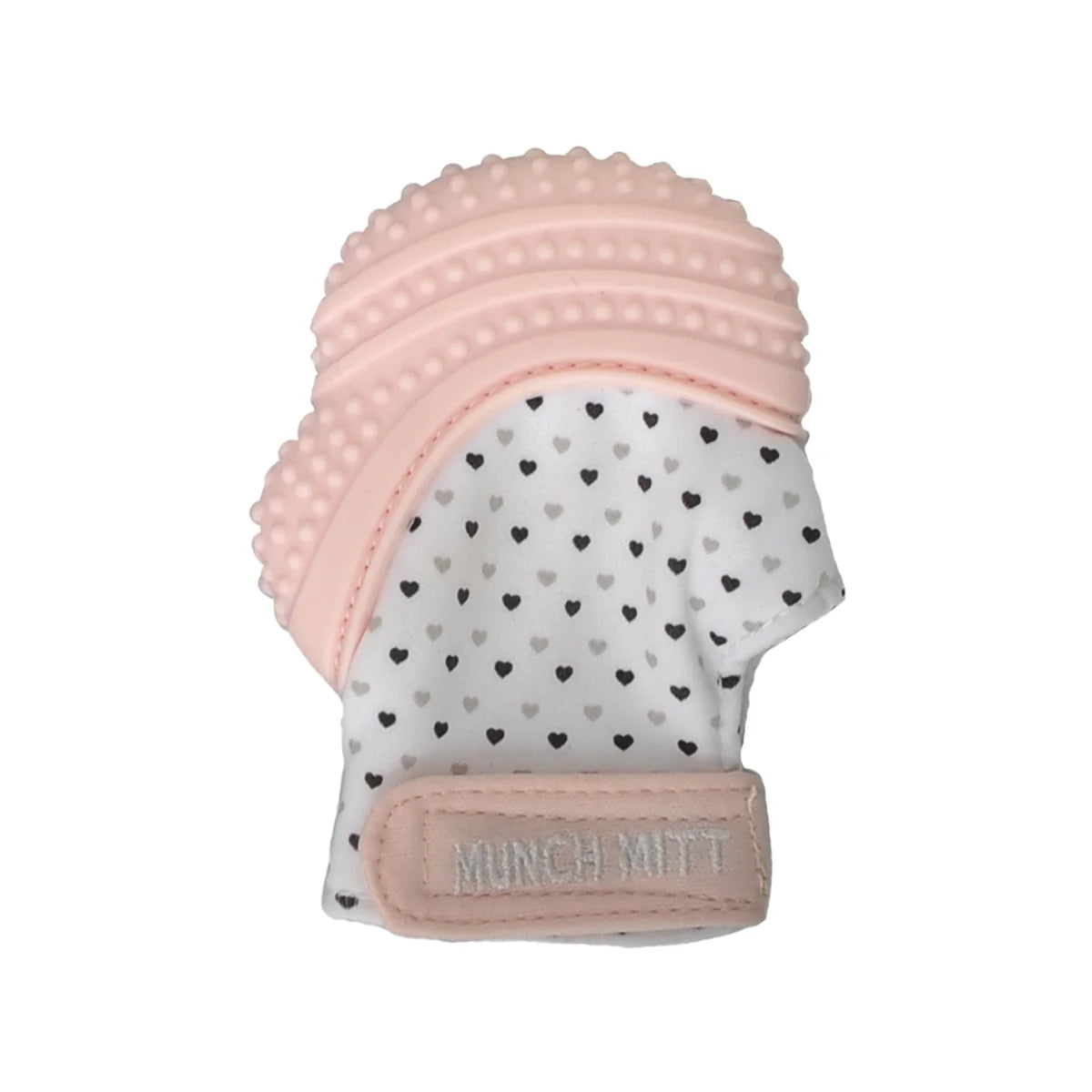 Munch Mitt Teething Mitten Grey Stars