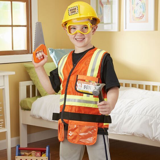 Melissa & Doug Construction Worker Costume - The Toy Station