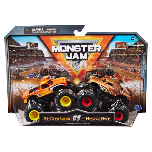 Monster Jam 1:64 Diecast Trucks 2 pk - The Toy Station