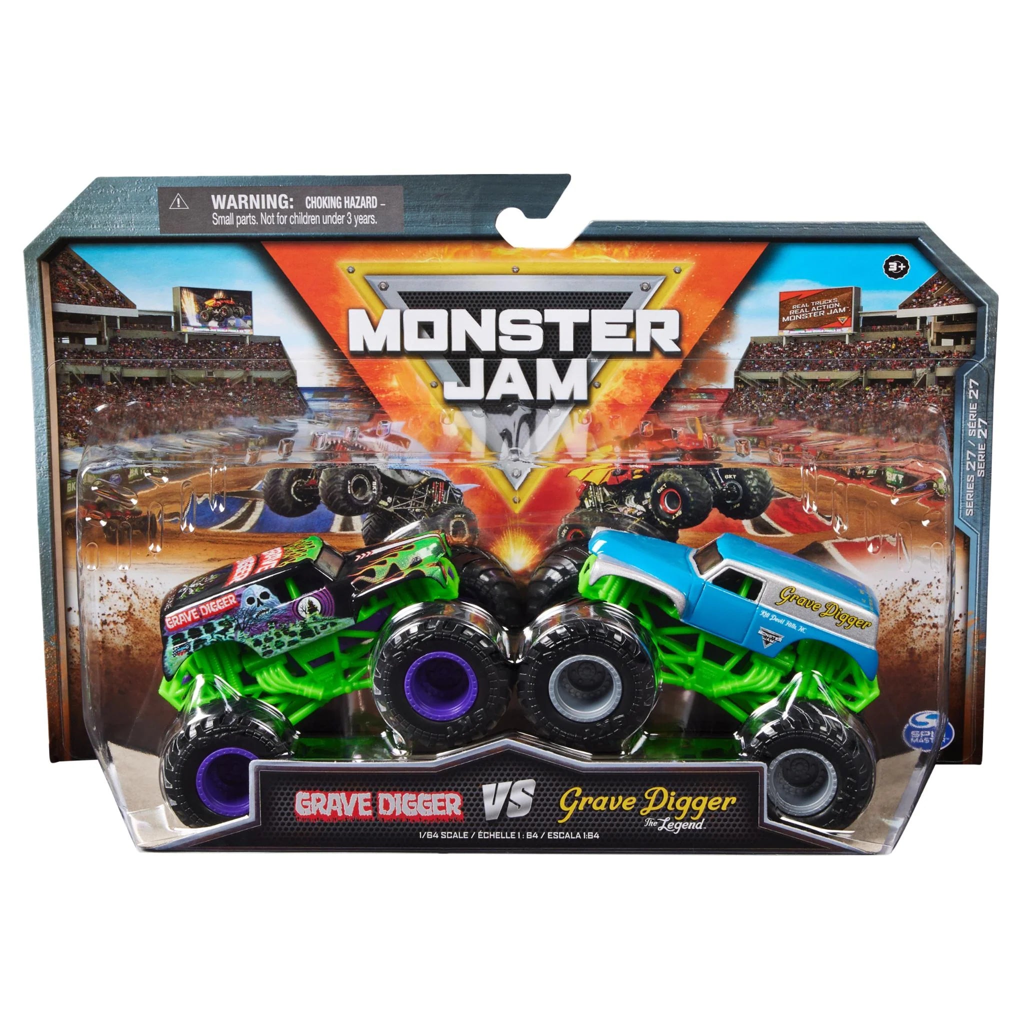 Monster Jam 1:64 Diecast Trucks 2 pk - The Toy Station