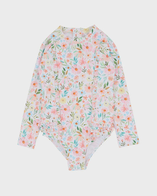 Minihaha Swim ELIANA PRINT LS SUNSUIT 3-10 YRS