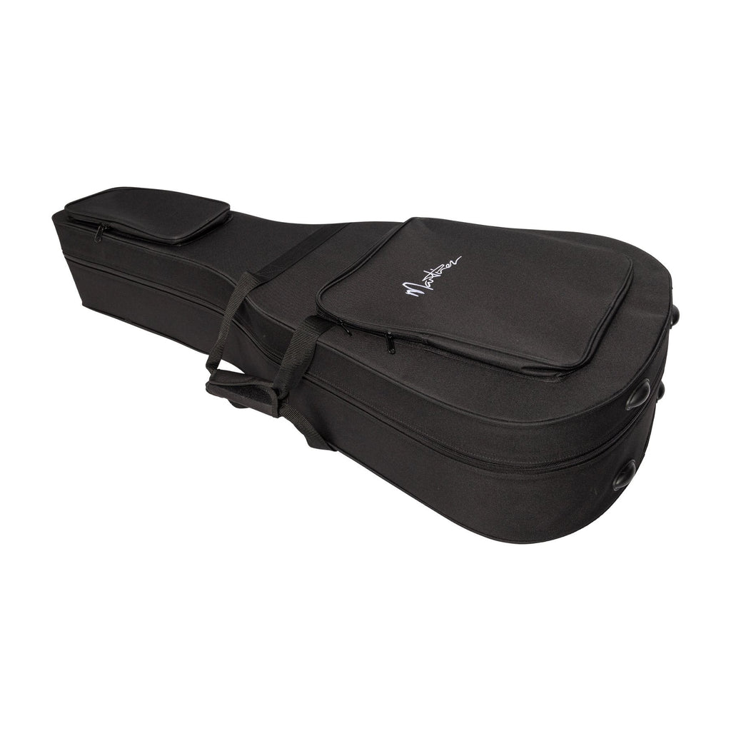 Deluxe Shaped Acoustic Guitar Polyfoam Case (Black)