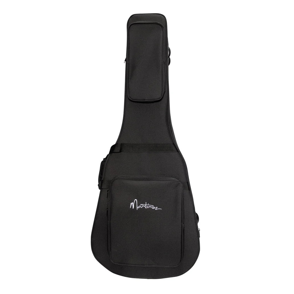 Deluxe Shaped Acoustic Guitar Polyfoam Case (Black)
