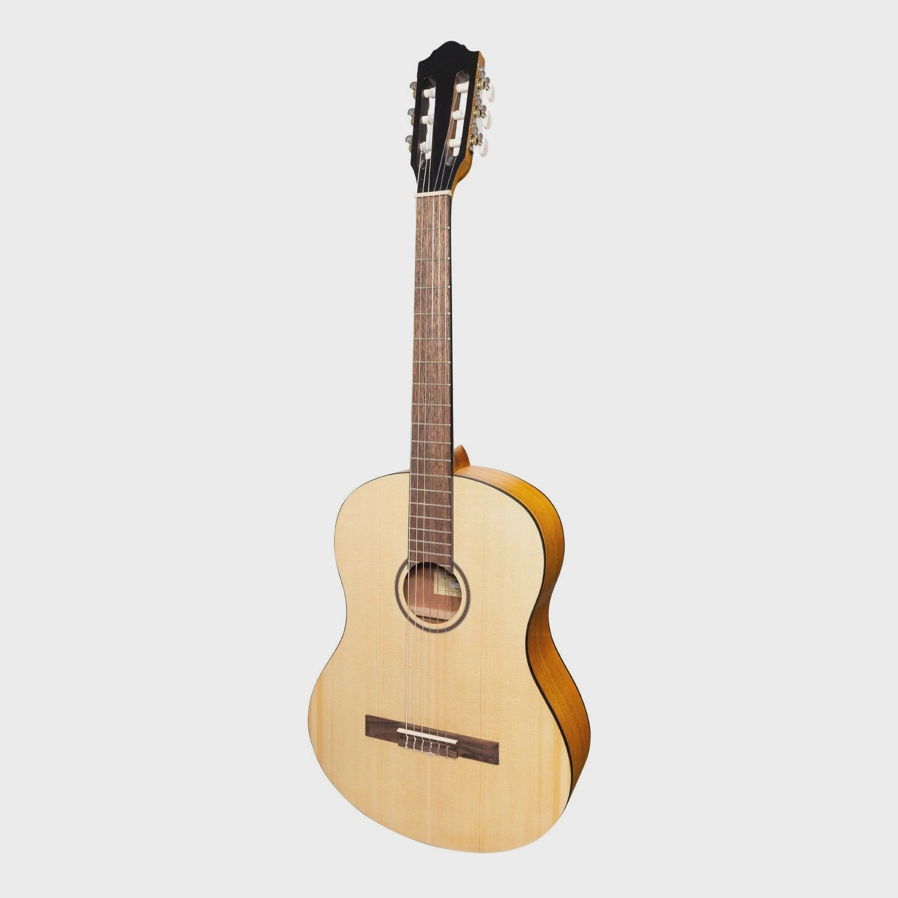 Martinez 'Slim Jim' Full Size Student Classical Guitar with Built In Tuner (Spruce/Koa)