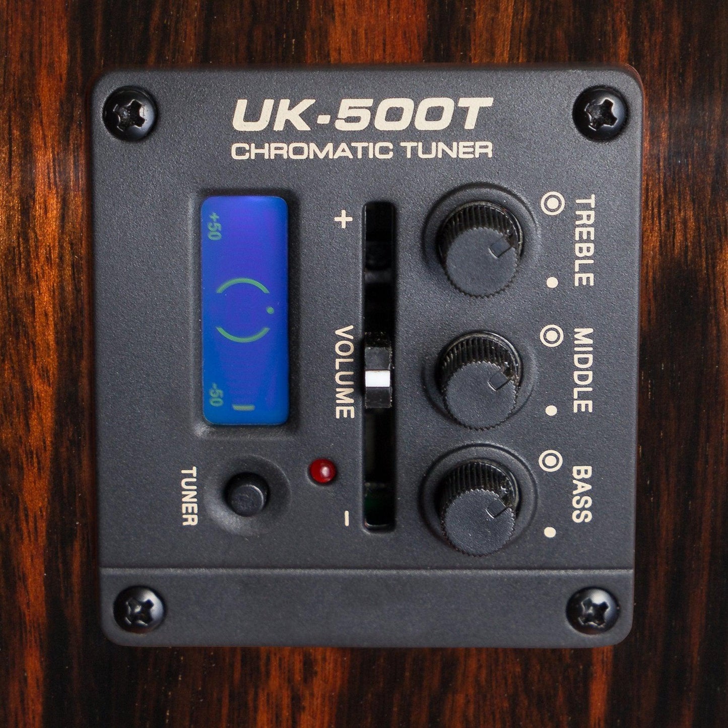 'Southern Belle 7 Series' Spruce Solid Top Electric Cutaway Concert Ukulele w/ Hard Case (Natural Gloss)