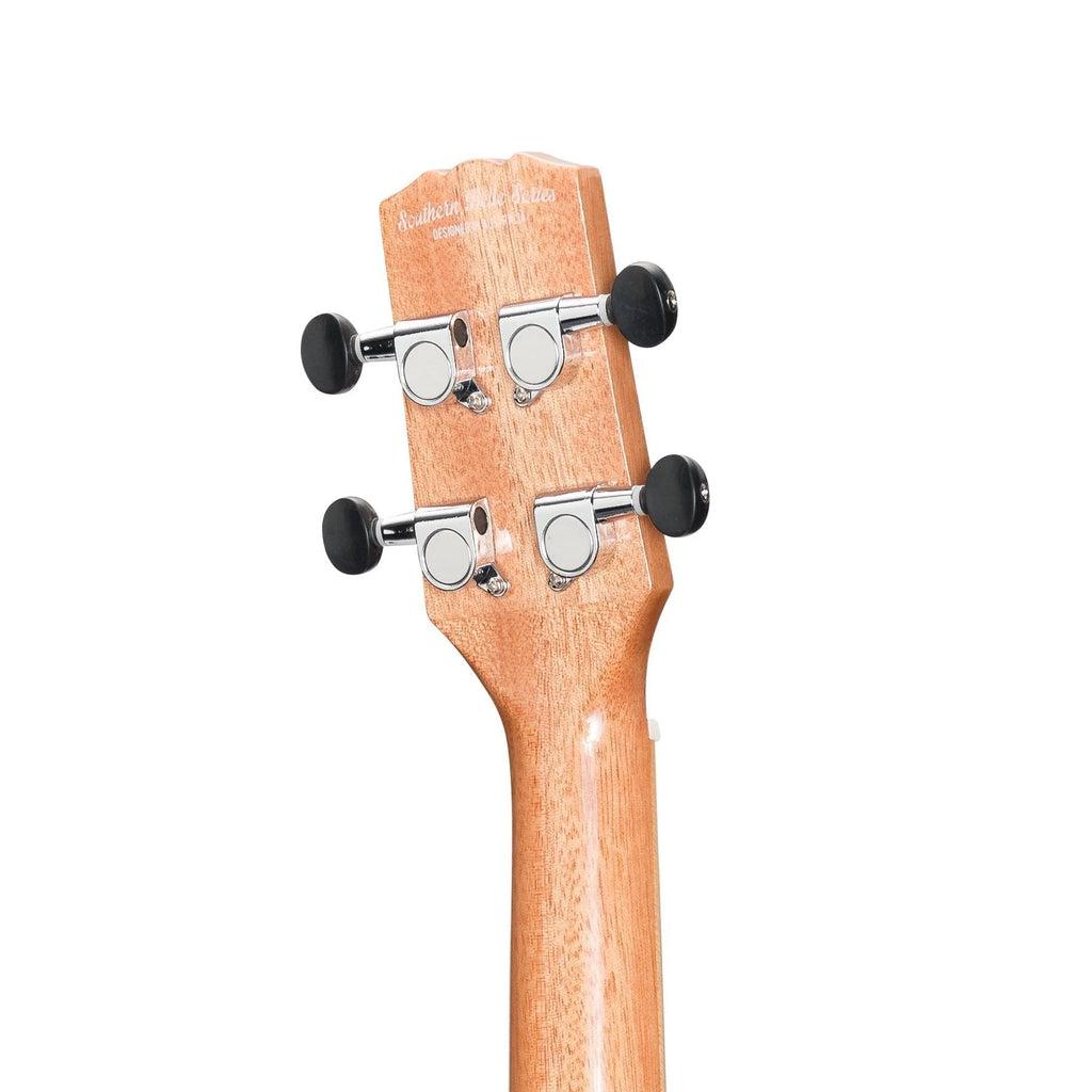 'Southern Belle 7 Series' Spruce Solid Top Electric Cutaway Concert Ukulele w/ Hard Case (Natural Gloss)