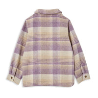 Lilac Check Overshirt